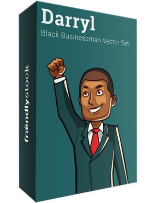 Darryl The Black Businessman Vector Bundle