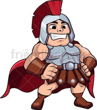 Roman general standing victorious. PNG - JPG and vector EPS (infinitely scalable). Image isolated on transparent background.
