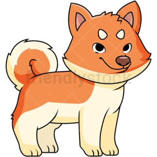 Cute akita puppy. PNG - JPG and vector EPS file formats (infinitely scalable). Image isolated on transparent background.