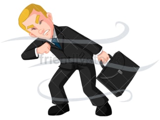 Business man having trouble - Image isolated on transparent background. PNG
