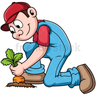 Farmer harvesting crops. PNG - JPG and vector EPS file formats (infinitely scalable). Image isolated on transparent background.