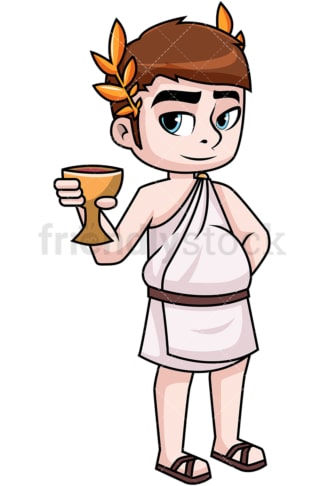 Dionysus god of wine. PNG - JPG and vector EPS (infinitely scalable). Image isolated on transparent background.