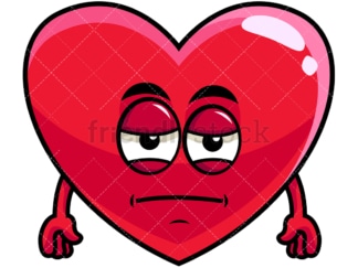 Heavy eyes heart emoticon. PNG - JPG and vector EPS file formats (infinitely scalable). Image isolated on transparent background.