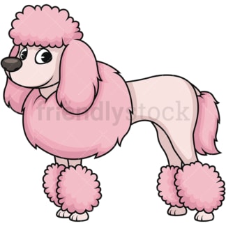 Adorable styled poodle. PNG - JPG and vector EPS (infinitely scalable). Image isolated on transparent background.