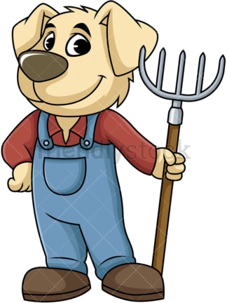 Dog farmer. PNG - JPG and vector EPS (infinitely scalable). Image isolated on transparent background.