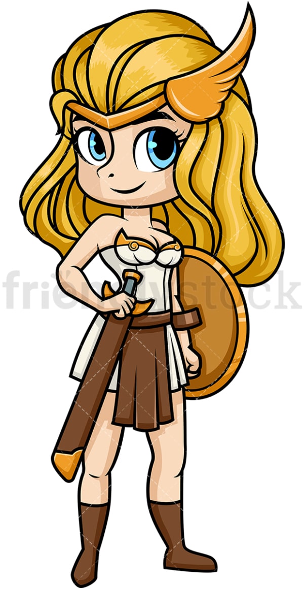 Hippolyta the amazon queen. PNG - JPG and vector EPS (infinitely scalable). Image isolated on transparent background.