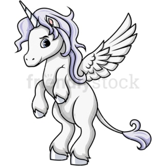 Winged pegasus. PNG - JPG and vector EPS (infinitely scalable). Image isolated on transparent background.