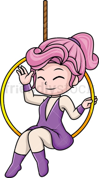 Circus girl. PNG - JPG and vector EPS (infinitely scalable). Image isolated on transparent background.
