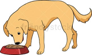 Golden retriever dog playing fetch. PNG - JPG and vector EPS (infinitely scalable).