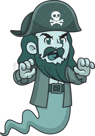 Scary pirate ghost spirit. PNG - JPG and vector EPS (infinitely scalable).
