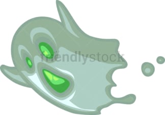 Cute little ghost. PNG - JPG and vector EPS file formats (infinitely scalable). Image isolated on transparent background.