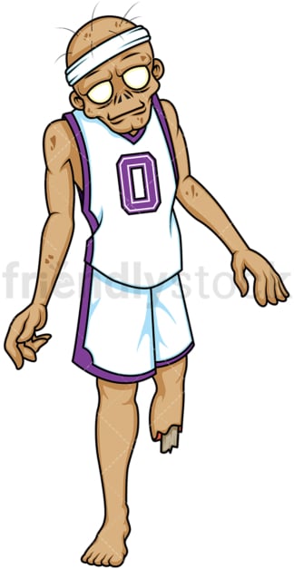 Basketball athlete zombie. PNG - JPG and vector EPS (infinitely scalable).