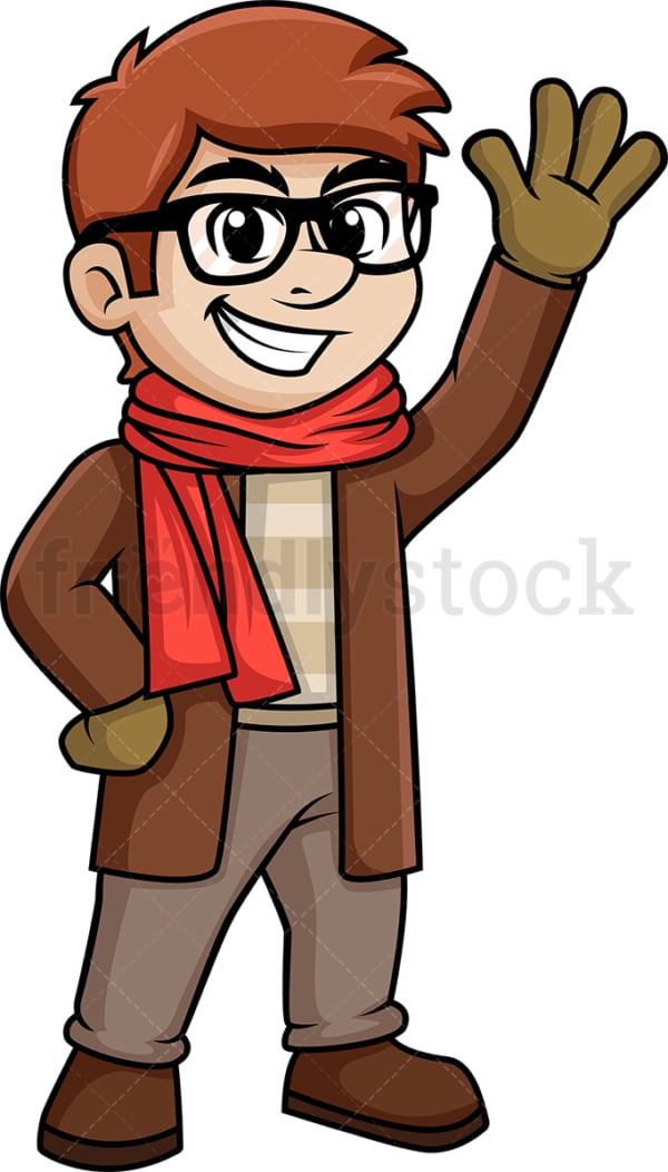 Stylish man in winter clothes. PNG - JPG and vector EPS (infinitely scalable).