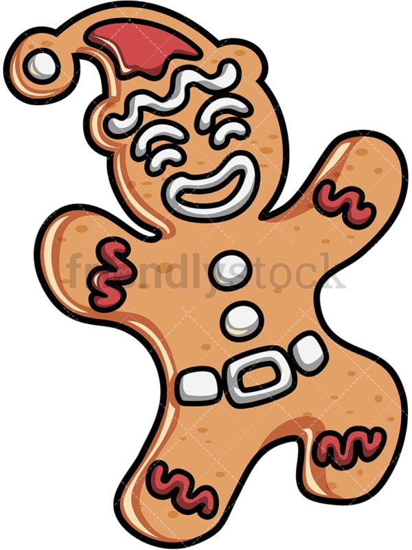 Cute gingerbread man. PNG - JPG and vector EPS file formats (infinitely scalable).