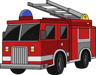 Fire truck. PNG - JPG and vector EPS (infinitely scalable).