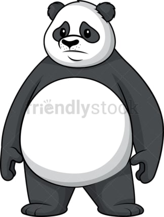 Sad panda. PNG - JPG and vector EPS (infinitely scalable).