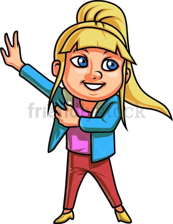 Little girl dressing up. PNG - JPG and vector EPS file formats (infinitely scalable). Image isolated on transparent background.