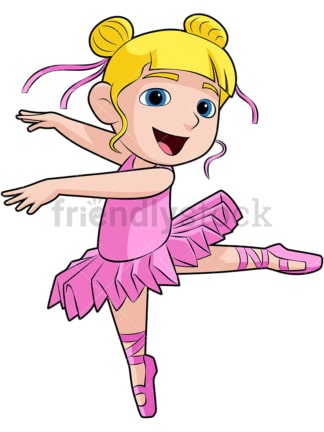 Cute ballerina. PNG - JPG and vector EPS file formats (infinitely scalable). Image isolated on transparent background.