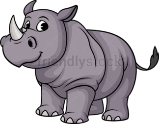 One horned rhino. PNG - JPG and vector EPS (infinitely scalable).
