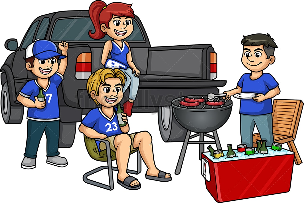 Football Tailgate Party Clipart