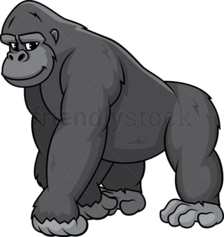 Wild gorilla. PNG - JPG and vector EPS (infinitely scalable).