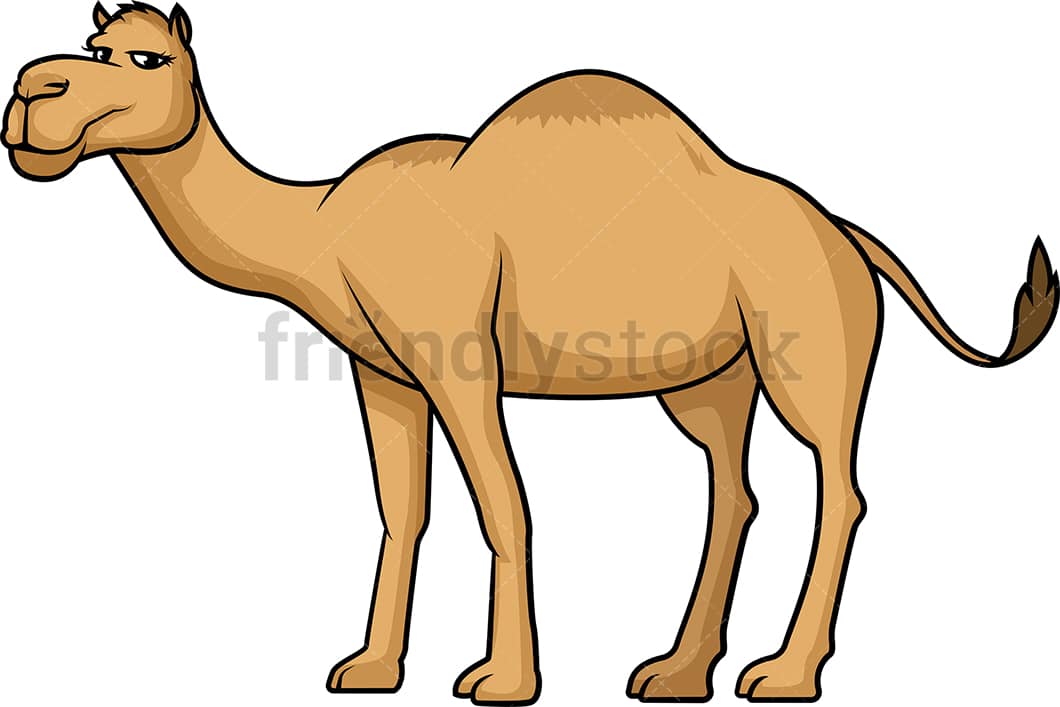 Cute Camel Cartoon Clipart Vector - FriendlyStock