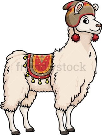 Peruvian llama. PNG - JPG and vector EPS (infinitely scalable).