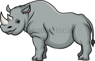 Wild rhinoceros. PNG - JPG and vector EPS (infinitely scalable).