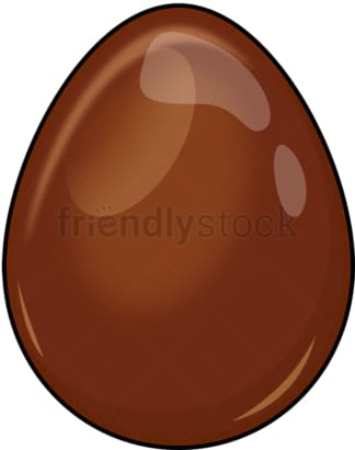 Chocolate egg. PNG - JPG and vector EPS (infinitely scalable). Image isolated on transparent background.