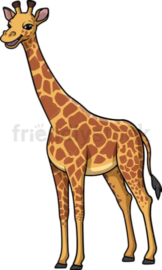 Happy giraffe. PNG - JPG and vector EPS (infinitely scalable).