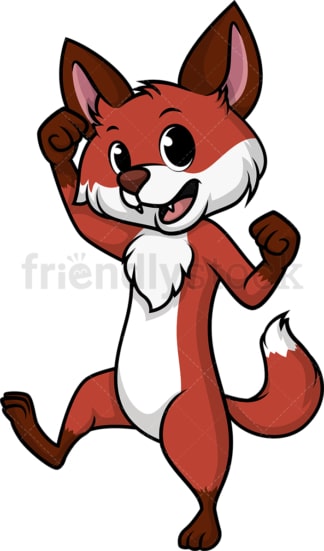 Cheerful fox. PNG - JPG and vector EPS (infinitely scalable).