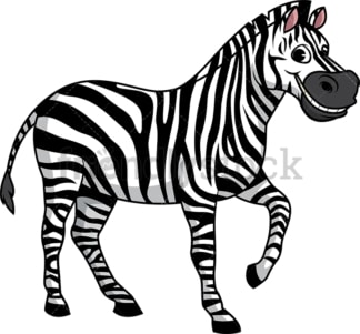 Zebra smiling. PNG - JPG and vector EPS (infinitely scalable).