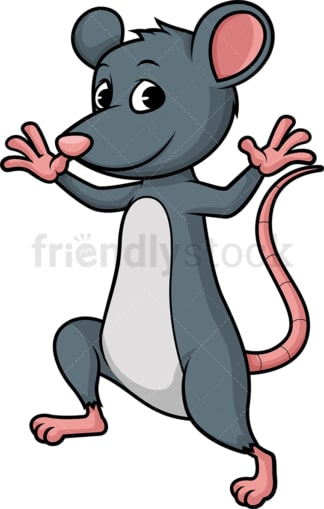 Mouse With Glasses Cartoon Clipart Vector - FriendlyStock