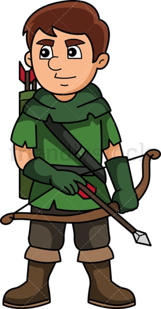 Medieval archer. PNG - JPG and vector EPS (infinitely scalable).