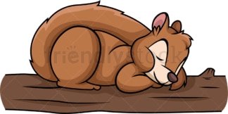 Squirrel sleeping. PNG - JPG and vector EPS (infinitely scalable).