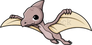 Cute pteranodon dinosaur. PNG - JPG and vector EPS (infinitely scalable).