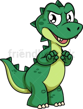 Mean green dinosaur. PNG - JPG and vector EPS (infinitely scalable).