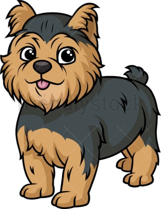Cute yorkshire terrier puppy. PNG - JPG and vector EPS (infinitely scalable).