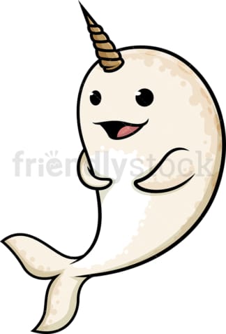 Adorable narwhal. PNG - JPG and vector EPS (infinitely scalable).