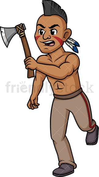 Native american indian warrior. PNG - JPG and vector EPS (infinitely scalable).