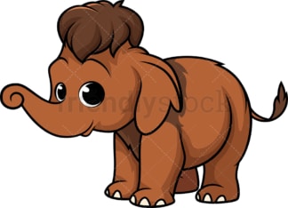 Baby mammoth. PNG - JPG and vector EPS (infinitely scalable).