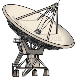 Satellite dish. PNG - JPG and vector EPS file formats (infinitely scalable). Image isolated on transparent background.