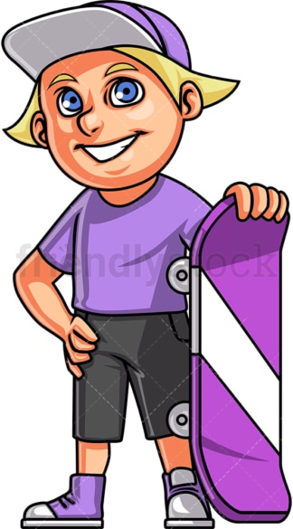 Kid skateboarder. PNG - JPG and vector EPS. Isolated on transparent background.