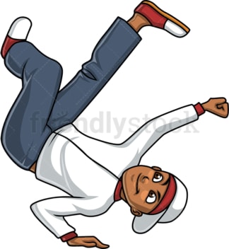 Man break dancing. PNG - JPG and vector EPS (infinitely scalable). Image isolated on transparent background.