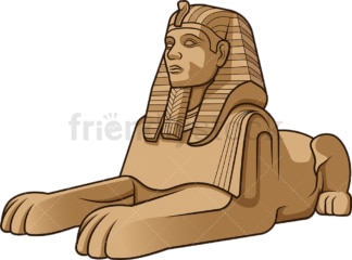 The great sphinx of giza. PNG - JPG and vector EPS (infinitely scalable).