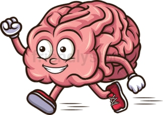 Brain running. PNG - JPG and vector EPS (infinitely scalable).
