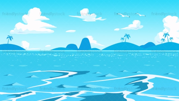 Deep blue sea background in 16:9 aspect ratio. PNG - JPG and vector EPS file formats (infinitely scalable).