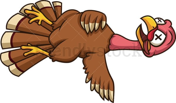 Dead turkey. PNG - JPG and vector EPS (infinitely scalable).