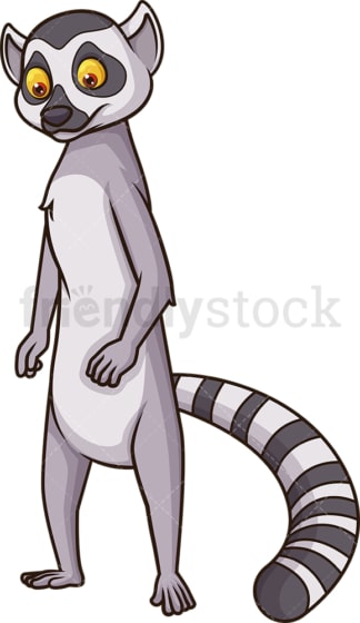 Sad lemur. PNG - JPG and vector EPS (infinitely scalable).