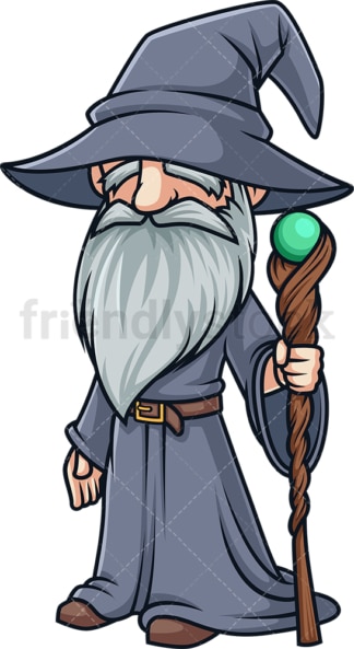 Wizard with beard. PNG - JPG and vector EPS (infinitely scalable).